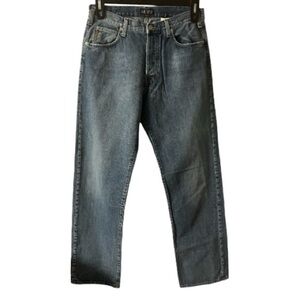 Armani Jeans, Denim, Vintage, Straight leg, Ecowash, Cotton, Button Fly, 34x34​